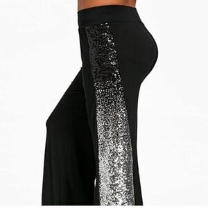RED DOT BOUTIQUE Long Plus Size Elastic Waistband Wide Legged Palazzo Pant